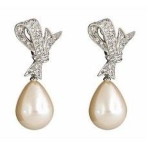Kenneth Jay Lane Bridal earrings pearl